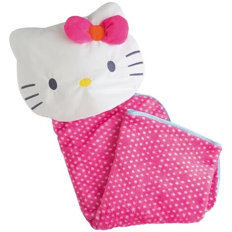 CIJEP Hello Kitty Baby Couverture Plaid +/- 78x76 Cm - Rose 5 CIJEP Hello Kitty Baby Couverture Plaid +/- 78x76 Cm - Rose – Image 3