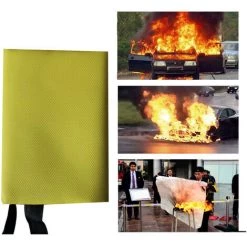 HAPPYSHOPPING Couverture Anti-feu En Silicone De 1 Metre * 1 Metre, Couverture Anti-feu En Fibre De Verre De Silicone Ecologique Jaune 9 HAPPYSHOPPING Couverture Anti-feu En Silicone De 1 Metre * 1 Metre, Couverture Anti-feu En Fibre De Verre De Silicone Ecologique Jaune -Plaid et couverture Soldes 34931369 3