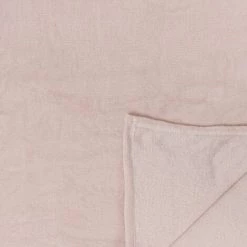 THE HOME DECO FACTORY Plaid Microfibre 125x150 Cm Rose - Rose -Plaid et couverture Soldes 34957223 3