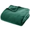 ATMOSPHERA, CRATEUR D'INTRIEUR Plaid Doux Uni "Flanel" 180x230cm Vert -Plaid et couverture Soldes 34997824 1