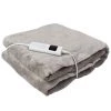 TODECO Couverture Chauffante, Chauffe Lit, 160 X 130 Cm, Kaki, Réglage De La Minuterie: 1/2/3 Heures - Kaki -Plaid et couverture Soldes 35074752 1
