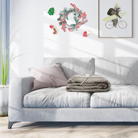 TODECO Couverture Chauffante, Chauffe Lit, 160 X 130 Cm, Kaki, Réglage De La Minuterie: 1/2/3 Heures - Kaki 5 TODECO Couverture Chauffante, Chauffe Lit, 160 X 130 Cm, Kaki, Réglage De La Minuterie: 1/2/3 Heures - Kaki – Image 3