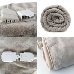 TODECO Couverture Chauffante, Chauffe Lit, 160 X 130 Cm, Kaki, Réglage De La Minuterie: 1/2/3 Heures - Kaki 10 TODECO Couverture Chauffante, Chauffe Lit, 160 X 130 Cm, Kaki, Réglage De La Minuterie: 1/2/3 Heures - Kaki -Plaid et couverture Soldes 35074752 4