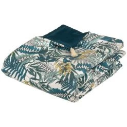 ATMOSPHERA, CRÉATEUR D'INTÉRIEUR Édredon Velours 80x180 Cm Tropik - Beige