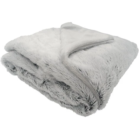HOMEMAISON Couverture Snow Doublée Microdoux Gris Souris 75 X 100 Cm - Gris Souris 3 HOMEMAISON Couverture Snow Doublée Microdoux Gris Souris 75 X 100 Cm - Gris Souris