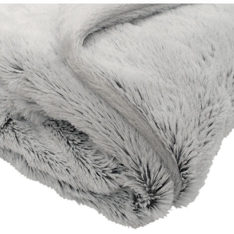 HOMEMAISON Couverture Snow Doublée Microdoux Gris Souris 75 X 100 Cm - Gris Souris 4 HOMEMAISON Couverture Snow Doublée Microdoux Gris Souris 75 X 100 Cm - Gris Souris – Image 2