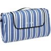 Relaxdays Couverture Pique-nique XXL, 200x200 Cm, Tapis De Plage Polaire, Rayé, Isolation Thermique, Imperméable, Coloré -Plaid et couverture Soldes 35078339 1