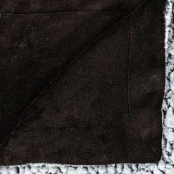 ATMOSPHERA, CRŽATEUR D'INTŽRIEUR Plaid Imitation Fourrure "Bico" 180x230cm Noir -Plaid et couverture Soldes 35082244 2