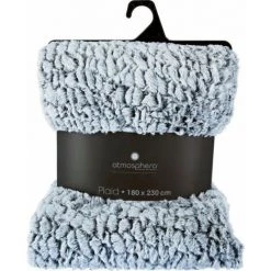 ATMOSPHERA, CRŽATEUR D'INTŽRIEUR Plaid Imitation Fourrure "Bico" 180x230cm Noir -Plaid et couverture Soldes 35082244 3