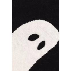 Couverture Plaid En Coton Fantom SKLUM Coton - Noir -Plaid et couverture Soldes 35392975 3