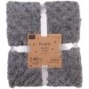 THE HOME DECO FACTORY Plaid Doux Gris Foncé 120 X 150 Cm Gris - Gris Foncé -Plaid et couverture Soldes 35406082 1