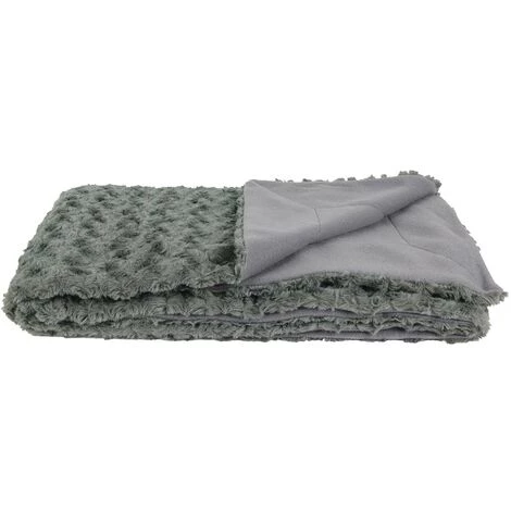 THE HOME DECO FACTORY Plaid Doux Gris Foncé 120 X 150 Cm Gris - Gris Foncé 5 THE HOME DECO FACTORY Plaid Doux Gris Foncé 120 X 150 Cm Gris - Gris Foncé – Image 3