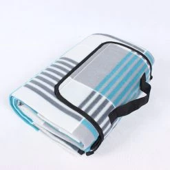 ILOVEMILAN Tapis De Pique-nique En Velours Simple Face, Tapis De Pique-nique Imperméable Et Résistant à L'humidité, Couverture De Pique-nique Pliable, Utilisé Pour Le Camping Plage (pliable Dans Un Sac), Bleu, 150*180cm