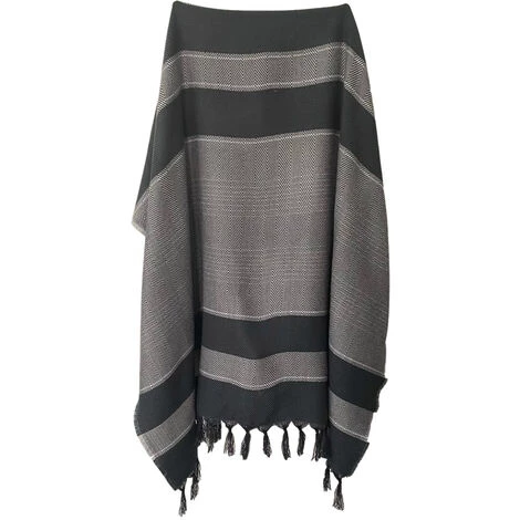 LA MAISON D'AMELIE Plaid Acrylique à Franges LIMA 130 X 170 Cm - GRIS 3 LA MAISON D'AMELIE Plaid Acrylique à Franges LIMA 130 X 170 Cm - GRIS