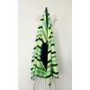 LA MAISON D'AMELIE Fouta Kikoy 95 X 175 Cm STATE BEACH - Coton 100% Recyclé - Finition Franges - BLEU/VERT FLUO/BLANC 1 LA MAISON D'AMELIE Fouta Kikoy 95 X 175 Cm STATE BEACH - Coton 100% Recyclé - Finition Franges - BLEU/VERT FLUO/BLANC -Plaid et couverture Soldes 35871552 1