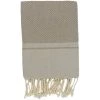LA MAISON D'AMELIE Fouta 100 Cm X 200 Cm Pik Pik - 100% Coton - Finition Franges - BEIGE -Plaid et couverture Soldes 35871737 1