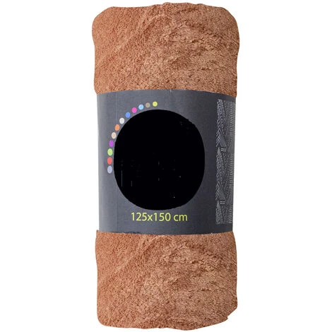 ENJOY HOME Plaid Polaire 125 X 150 Cm TRENDY - MARRON CAMEL 3 ENJOY HOME Plaid Polaire 125 X 150 Cm TRENDY - MARRON CAMEL