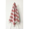OCEAN VIBES Fouta 100 Cm X 200 Cm Twopik Rayures Type Broderie - 100% Coton - Finition Franges - GRIS ARGENT/ROUGE 1 OCEAN VIBES Fouta 100 Cm X 200 Cm Twopik Rayures Type Broderie - 100% Coton - Finition Franges - GRIS ARGENT/ROUGE -Plaid et couverture Soldes 35872380 1