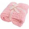 ILoveMilan Couverture Super épaisse Tissée à La Main, Rose, 50 * 50 -Plaid et couverture Soldes 36027611 1
