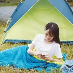 HAPPYSHOPPING Sac De Couchage Zaofeng Sac De Couchage De Camping Leger Accessoires De Camping Equipement De Randonnee Pour Adultes, Enfants Et Tout-petits Par Temps Froid, Modele : Bleu -Plaid et couverture Soldes 36151343 4