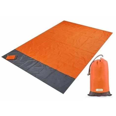 THSINDE Couverture De Plage Couverture De Pique-nique Tapis De Plage Sans Sable, Imperméable, Léger, Pliable, Couverture De Poche Portable, Couverture De Pique-nique Surdimensionnée, Tapis De Camping Pour Jardin Extérieur, Parc, Herbe140 * 200cm, Orange 3 THSINDE Couverture De Plage Couverture De Pique-nique Tapis De Plage Sans Sable, Imperméable, Léger, Pliable, Couverture De Poche Portable, Couverture De Pique-nique Surdimensionnée, Tapis De Camping Pour Jardin Extérieur, Parc, Herbe140 * 200cm, Orange