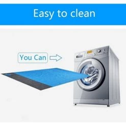 THSINDE Couverture De Plage Couverture De Pique-nique Tapis De Plage Sans Sable, Imperméable, Léger, Pliable, Couverture De Poche Portable, Couverture De Pique-nique Surdimensionnée, Tapis De Camping Pour Jardin Extérieur, Parc, Herbe 140 * 200 Cm, Vert Armée -Plaid et couverture Soldes 36246145 5