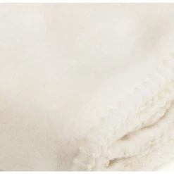 Centrale Brico Plaid Kyoto, écru L.100 X L.150 Cm -Plaid et couverture Soldes 36531248 2