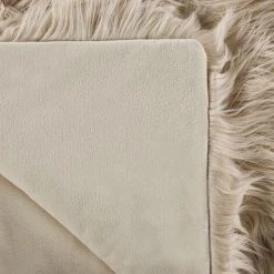 BELIANI Plaid En Acrylique Marron 220x200cm - Marron -Plaid et couverture Soldes 36668168 5