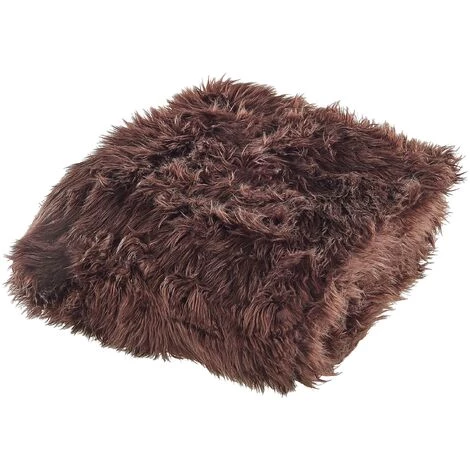 BELIANI Plaid En Acrylique Marron 220x200cm - Marron 6 BELIANI Plaid En Acrylique Marron 220x200cm - Marron – Image 4