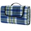 Detex Plaid - Couverture De Pique-nique Pliable Avec Poignée - Pratique - Compact - Imperméable - Thermo-isolant - Couleur Au Choix 200x200cm, Karo/Blau (de) -Plaid et couverture Soldes 36873734 1