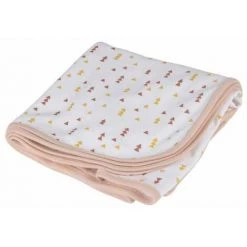 Paris Prix - Couverture Bébé En Coton "forêt" 75cm Beige