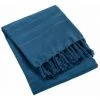 Paris Prix - Jeté De Canapé à Franges "lilia" 220x240cm Bleu Indigo -Plaid et couverture Soldes 36890804 1