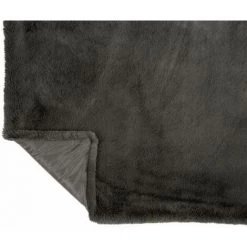 Paris Prix - Plaid Imitation Fourrure "cutie" 130x180cm Gris Foncé -Plaid et couverture Soldes 36891055 4