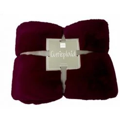 Paris Prix - Plaid Imitation Fourrure "cutie" 130x180cm Rouge Foncé 11 Paris Prix - Plaid Imitation Fourrure "cutie" 130x180cm Rouge Foncé -Plaid et couverture Soldes 36891112 5