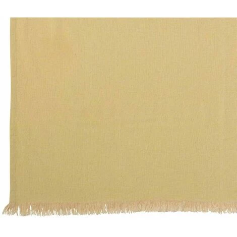 Paris Prix - Plaid Déco En Coton "irrégulier" 130x170cm Jaune 4 Paris Prix - Plaid Déco En Coton "irrégulier" 130x170cm Jaune – Image 2