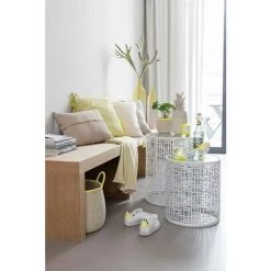 Paris Prix - Plaid Déco En Coton "irrégulier" 130x170cm Jaune 7 Paris Prix - Plaid Déco En Coton "irrégulier" 130x170cm Jaune -Plaid et couverture Soldes 36891118 3