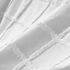 Paris Prix - Plaid Uni En Coton "calyssa" 125x150cm Blanc -Plaid et couverture Soldes 36892098 3