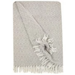 RIDEAUDISCOUNT Fouta, Jeté De Lit, Plaid 100% Coton 120 X 150 Cm Avec Franges Jacquard Micromotif Losanges Beige - Naturel 11 RIDEAUDISCOUNT Fouta, Jeté De Lit, Plaid 100% Coton 120 X 150 Cm Avec Franges Jacquard Micromotif Losanges Beige - Naturel -Plaid et couverture Soldes 36892725 5