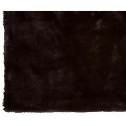 Paris Prix - Plaid Imitation Fourrure "cutie" 130x180cm Marron Foncé -Plaid et couverture Soldes 36906728 3