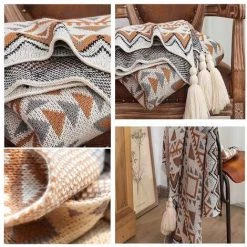 HAPPYSHOPPING Couverture De Couverture En Cachemire De Canape De Couverture De Chale De Boheme Beige Vintage 9 HAPPYSHOPPING Couverture De Couverture En Cachemire De Canape De Couverture De Chale De Boheme Beige Vintage -Plaid et couverture Soldes 36999588 3
