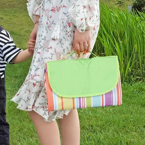 BARES G Tapis De Pique Nique étanche à L'humidité, Couverture De Camping, Vert Imperméable Non Absorbant Pour Les Voyages En Famille à L'extérieur Disponible En Plusieurs(145 * 200cm) 7 BARES G Tapis De Pique Nique étanche à L'humidité, Couverture De Camping, Vert Imperméable Non Absorbant Pour Les Voyages En Famille à L'extérieur Disponible En Plusieurs(145 * 200cm) – Image 5