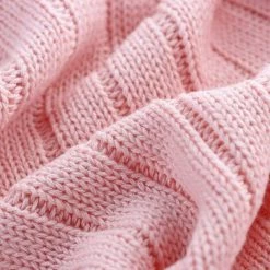Kueatily Couverture En Tricot 100% Coton Doux Avec Pompons Et Pompons, Hypoallergénique, Pour Canapé/lit-90 X 90 Cm (Rose) 10 Kueatily Couverture En Tricot 100% Coton Doux Avec Pompons Et Pompons, Hypoallergénique, Pour Canapé/lit-90 X 90 Cm (Rose) -Plaid et couverture Soldes 37154074 4