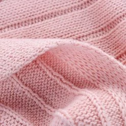 Kueatily Couverture En Tricot 100% Coton Doux Avec Pompons Et Pompons, Hypoallergénique, Pour Canapé/lit-90 X 90 Cm (Rose) 11 Kueatily Couverture En Tricot 100% Coton Doux Avec Pompons Et Pompons, Hypoallergénique, Pour Canapé/lit-90 X 90 Cm (Rose) -Plaid et couverture Soldes 37154074 5