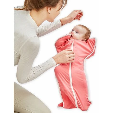 Insular Baby Swaddle Wrap Blanket 26,8 Pouces Coton Doux Elastique Respirant Confortable Couvertures De Couchage Pour Bebes Nouveau-nes Nourrissons (Taille L 3-6 Mois) Rose Rouge L, Modele: Rose Rouge L - Modele: Rose Rouge L 6 Insular Baby Swaddle Wrap Blanket 26,8 Pouces Coton Doux Elastique Respirant Confortable Couvertures De Couchage Pour Bebes Nouveau-nes Nourrissons (Taille L 3-6 Mois) Rose Rouge L, Modele: Rose Rouge L - Modele: Rose Rouge L – Image 4