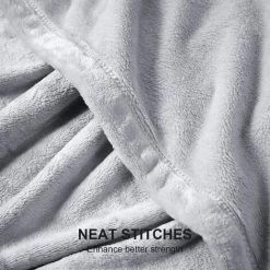 ABCRITAL Couverture Cosy Gris 150X200 Cm Couverture Couverture Polaire Extra Douce Et Chaude Couverture De Canapé / Couverture De Canapé Couverture Moelleuse Couverture De Lit En Microfibre Couvre-Lit -Plaid et couverture Soldes 37345766 5