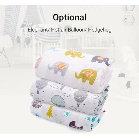 HAPPYSHOPPING Couverture Pour Bebe Couvertures En Pur Coton Couvertures De Pepiniere Portables Douces Et Respirantes Pour Nourrissons Tout-petits Enfants A La Maison Ou En Voyage (47,2 * 39,4 Pouces) Herisson Blanc, Modele: Herisson Blanc - Modele: Herisson Blanc 4 HAPPYSHOPPING Couverture Pour Bebe Couvertures En Pur Coton Couvertures De Pepiniere Portables Douces Et Respirantes Pour Nourrissons Tout-petits Enfants A La Maison Ou En Voyage (47,2 * 39,4 Pouces) Herisson Blanc, Modele: Herisson Blanc - Modele: Herisson Blanc – Image 2