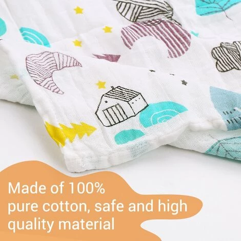 HAPPYSHOPPING Couverture Pour Bebe Couvertures En Pur Coton Couvertures De Pepiniere Portables Douces Et Respirantes Pour Nourrissons Tout-petits Enfants A La Maison Ou En Voyage (47,2 * 39,4 Pouces) Herisson Blanc, Modele: Herisson Blanc - Modele: Herisson Blanc 6 HAPPYSHOPPING Couverture Pour Bebe Couvertures En Pur Coton Couvertures De Pepiniere Portables Douces Et Respirantes Pour Nourrissons Tout-petits Enfants A La Maison Ou En Voyage (47,2 * 39,4 Pouces) Herisson Blanc, Modele: Herisson Blanc - Modele: Herisson Blanc – Image 4