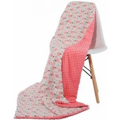 INSULAR Couverture A Pois Pour Bebe Insulaire 43,3 * 31,5 Pouces Couvertures De Reception Pour Bebe Unisexe En Coton Doux Et En Peluche Douces Pour La Peau Pour Lit De Poussette De Lit Voyage Orange, Modele: Orange - Modele : Orange -Plaid et couverture Soldes 37462822 4