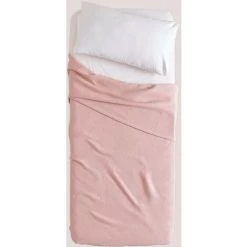 Couverture En Coton Gaufré (150x220 Cm) Bimba SKLUM Coton - Rose Noisette
