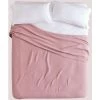 Couverture Polyvalente En Coton Waffle (243x223 Cm) Bimba SKLUM Coton - Rose Mauve Pâle